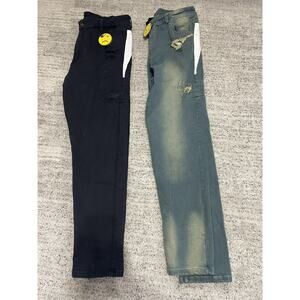 Lot of 2 Sorry Flamingo Distressed Pants Size 36 Streetwear Skate Ripped